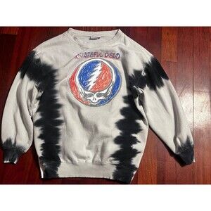 Vintage Deadheadland Grateful Dead Sweatshirt Medium Rare Skull Lightning Men